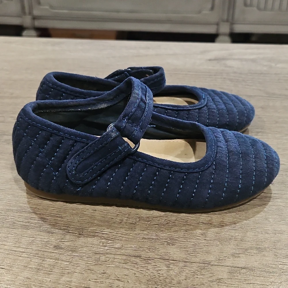 Zara Navy Quilted Kids Shoes EU size 23